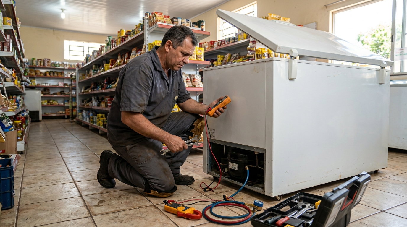 Manutenção de freezer no Jardim Jordão, Jaboatão dos Guararapes‑PE